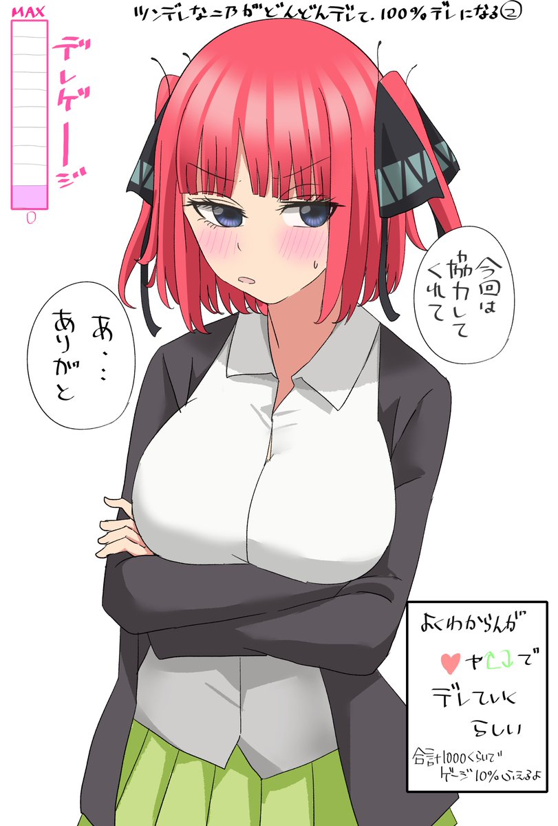 いいねで反応される程どんどんデレていく二乃②  #五等分の花嫁