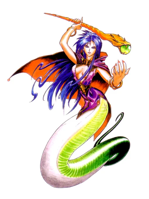 蛇娘ってブレスオブファイアにもいるしわりとカプコンそのへん攻めるよなと思っているw 