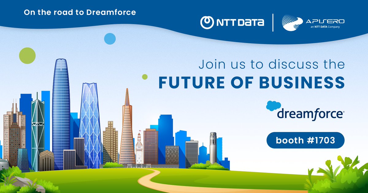 SukantaRoyCD's tweet photo. 🛫 Just 2 Weeks to Go! 🌉 #DF23

🗓 Swing by our booth or schedule a meeting at the NTT Experience Center across from Moscone Center – we're here to engage and connect! 🎉

#roadtodreamforce #salesblazers #NTTDATA #api #salesforcepartner #integration https://t.co/y0HV2dhw7v