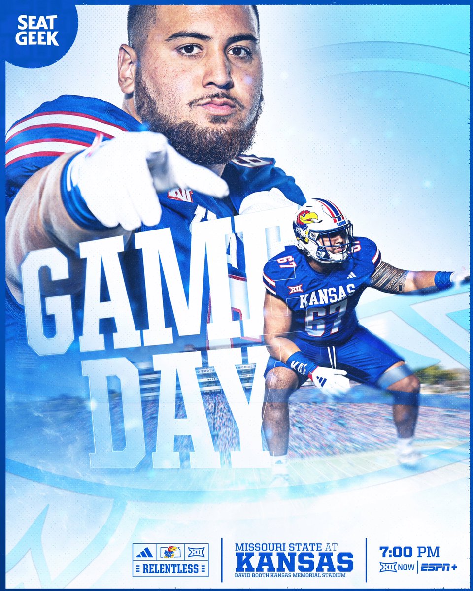 IT'S GAMEDAY IN LAWRENCE❗️

👉 vs. Missouri State
⏰ 7:00 PM CT
🏟️ #PackTheBooth 
📺 ESPN+

#RockChalk | <a href="/SeatGeek/">SeatGeek</a>