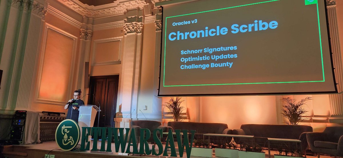 ChronicleLabs's tweet photo. 🥁 Last but certainly not least!
It's time for @teghnet, @ETHWarsaw Co-Founder &amp; #ChronicleProtocol Engineer Extraordinaire to dive into the #tech behind the game-changing new Chronicle #Oracles.

The most cost-efficient on the market &amp; [uniquely] #Verifiable ✅ Meet Scribe 📖 https://t.co/VJC5bQT3qV