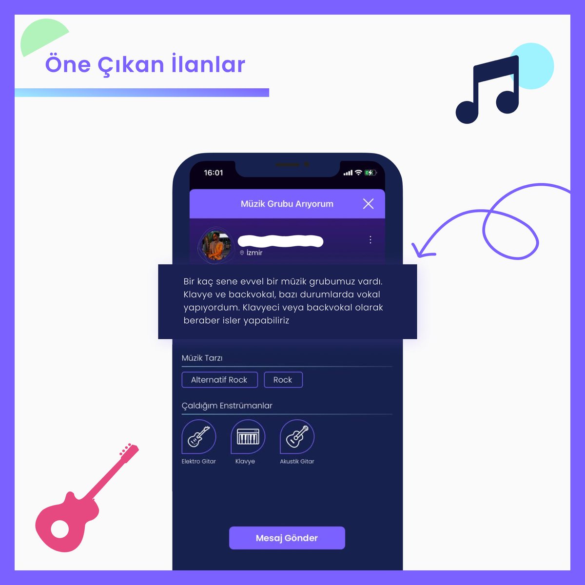 armonyapp's tweet photo. Armony ile ilanını ver, yeni müzikal yol arkadaşlarını bul! 🥳 #müzikgrubu #müzisyen #armony https://t.co/pcWkwFlxTk