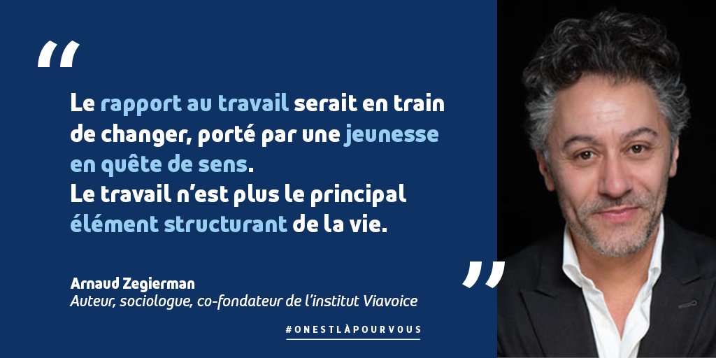 #VendrediLecture 📰 <a href="/ArnaudZegierman/">Arnaud Zegierman</a>, auteur, sociologue et co-fondateur de l'institut <a href="/Viavoice_Paris/">Viavoice</a>, explore l'évolution du travail dans une nouvelle tribune

💡 Son analyse captivante nous éclaire sur le monde du #travail de demain : à découvrir ici ➡️ pole-emploi.org/accueil/actual…