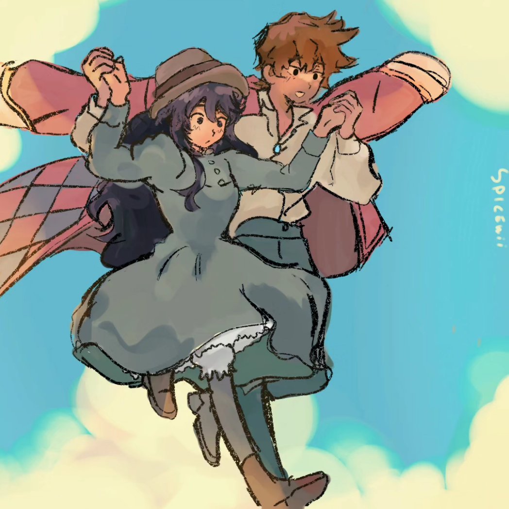 spicychicken174's tweet photo. Hero and mari in howl moving Castle 

#omori #omorifanart #heromari #hero #mari https://t.co/jrbTN1g68P