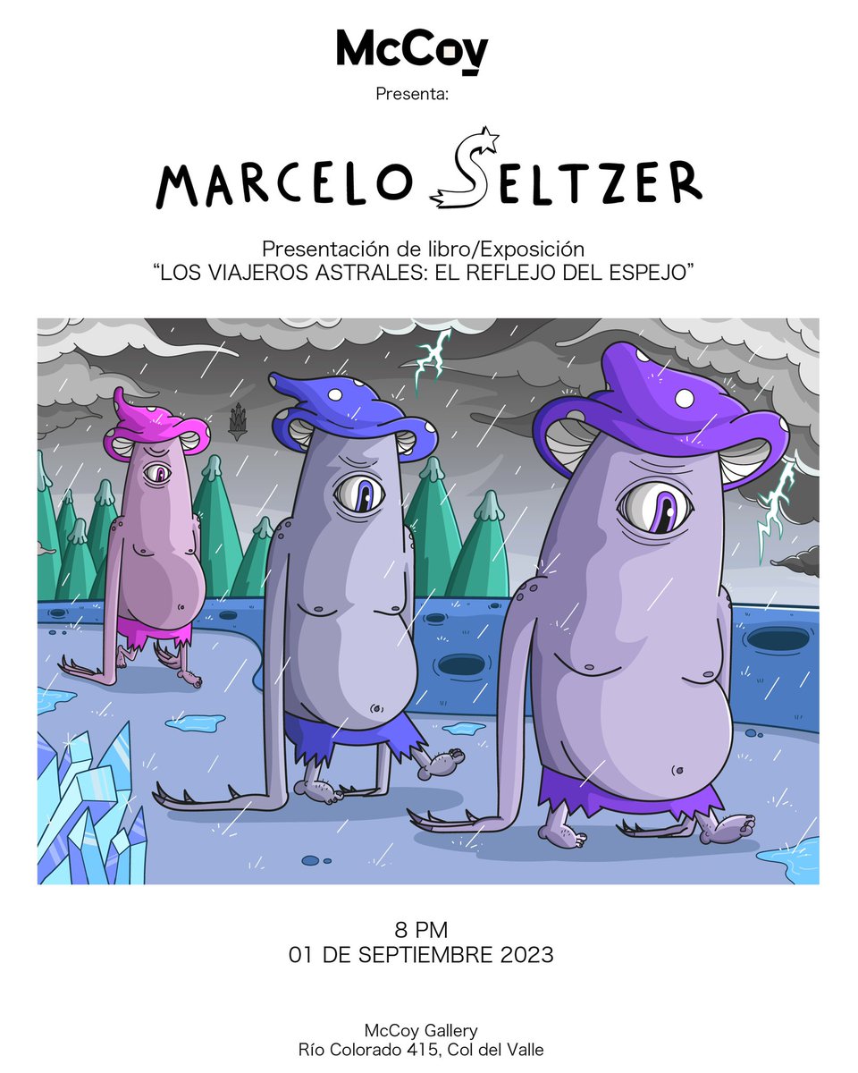 Hoy los espero en mi primera exposición individual en McCoy gallery (MTY) 

🧙‍♂️🎨