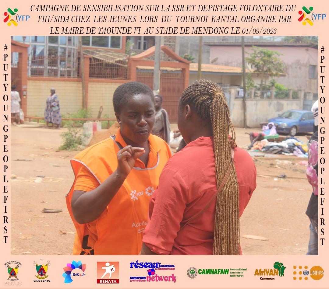 Y3zeros's tweet photo. 🚨Déjà bien installé à Mendong précisément au stade #Kantal pr la campagne de sensibilisation sur la #SSR et la #PF.Si vs êtes de ce côté,n'hésitez pas à vs rapprocher de nos 👫 pr être enregistré &amp; bénéficier de conseils,d'un test de #VIH &amp; d'implants contraceptifs gratuits.🧏 https://t.co/S9Yx2mhjQy