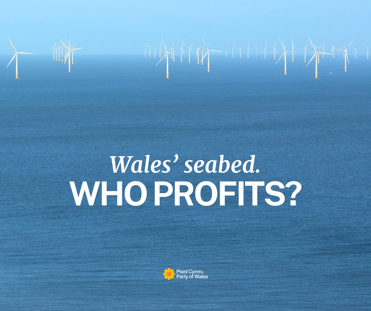 Plaid_Cymru's tweet photo. The Crown Estate's £853 million Welsh assets could power a green revolution in Wales

Instead, gains are directed to the UK Treasury, with a portion handed to the Royal Family

Meanwhile, households get poorer

Devolve the Crown Estate - for fairness, for ambition, for Wales 🏴󠁧󠁢󠁷󠁬󠁳󠁿 https://t.co/zCNvyBRwMv