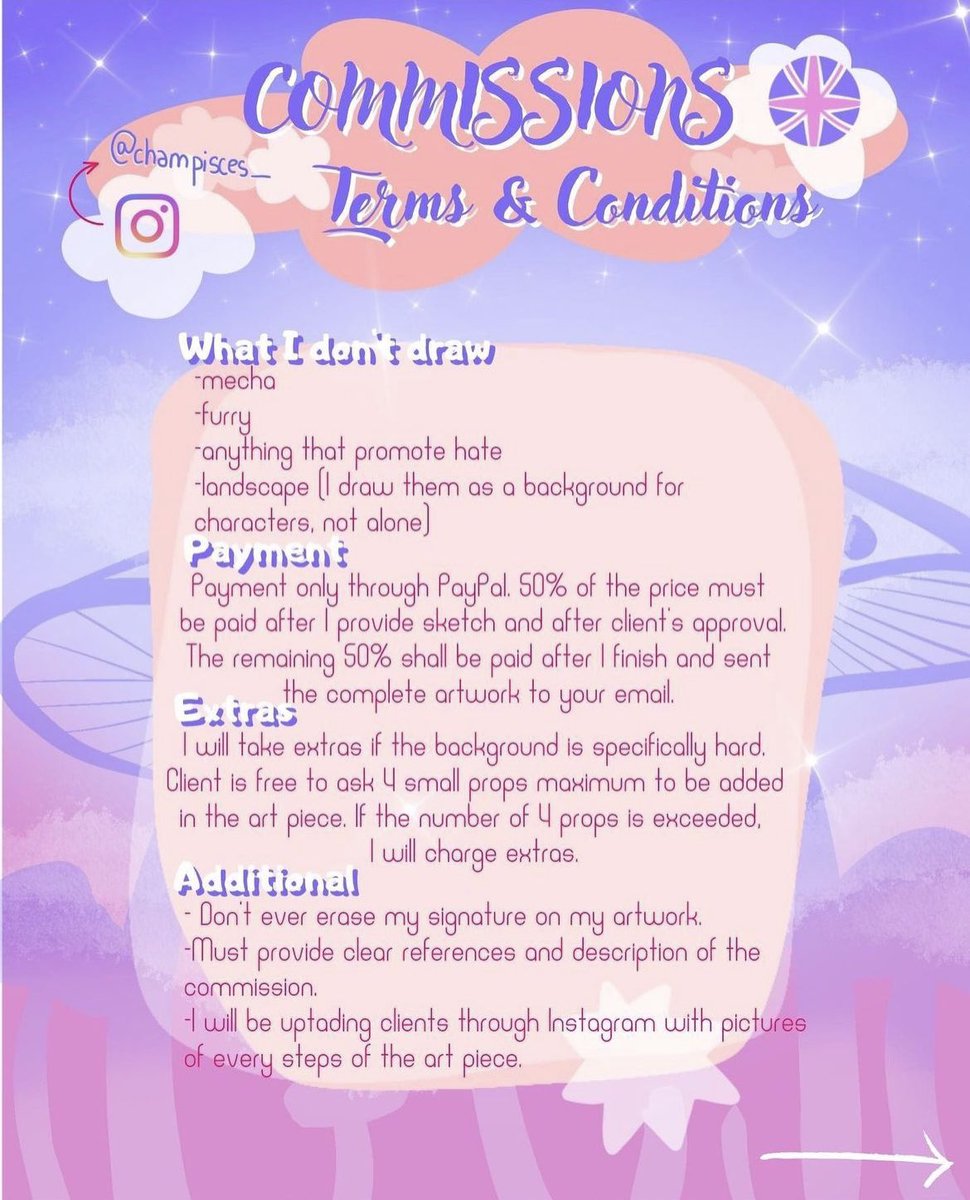 champisces_'s tweet photo. 🌱COMMISSIONS OPEN🌱

Feel free to ask any questions abt it in dm 🫶🏻

#ArtCommission #commission #artist #commissionsopen #digitalart #artwork https://t.co/z0XJ1mNFA7