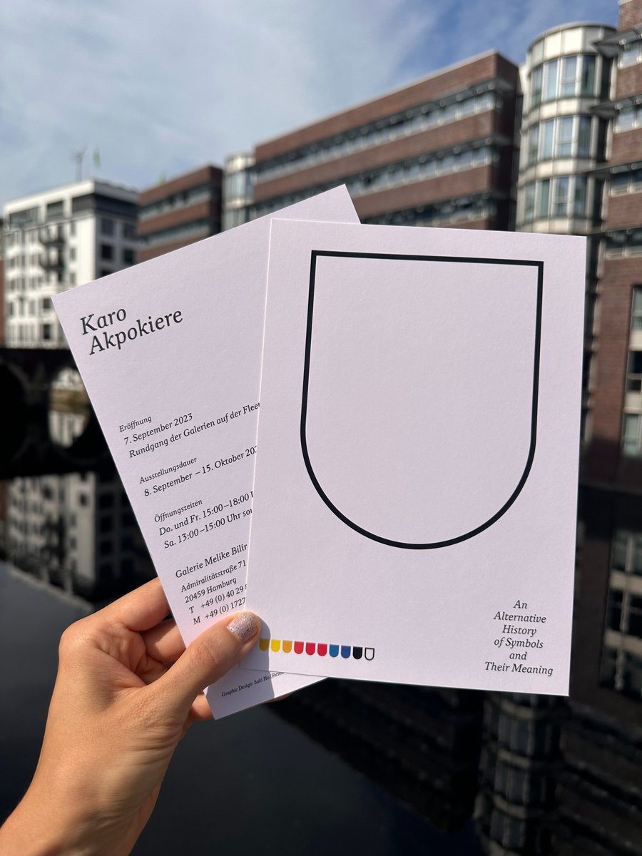 karolovesyou's tweet photo. I have got a solo exhibtion opening next week Thursday. 8. September in Hamburg. More details here - 

https://t.co/ps61OB9pAl

#hamburg #shields

Graphic design by
https://t.co/giOOTFDhZR https://t.co/4GTUUBioxI