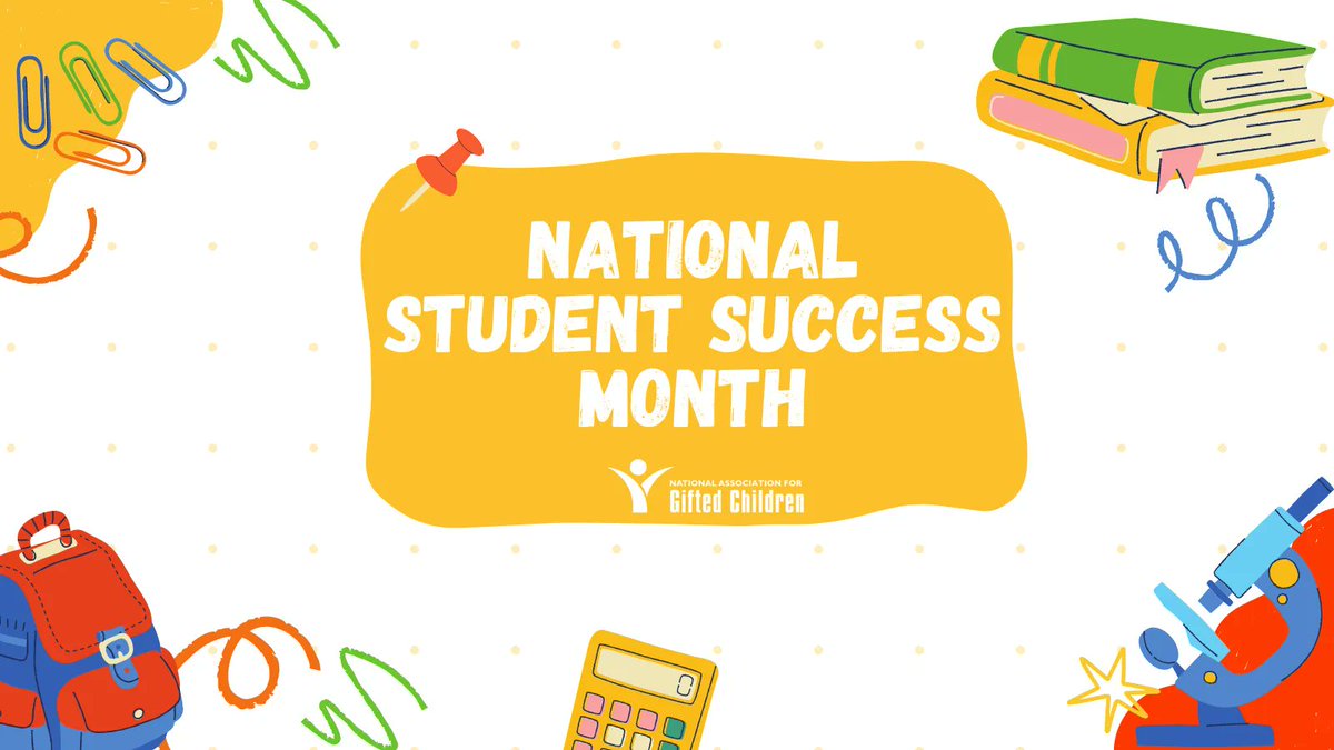 NAGCGIFTED's tweet photo. September is National School Success Month! Take time to consider your goals and help those #gifted children you work with consider and set goals and expectations for this year. #Gifted #GiftedEd #GiftedMinds https://t.co/cKazVuBAiE