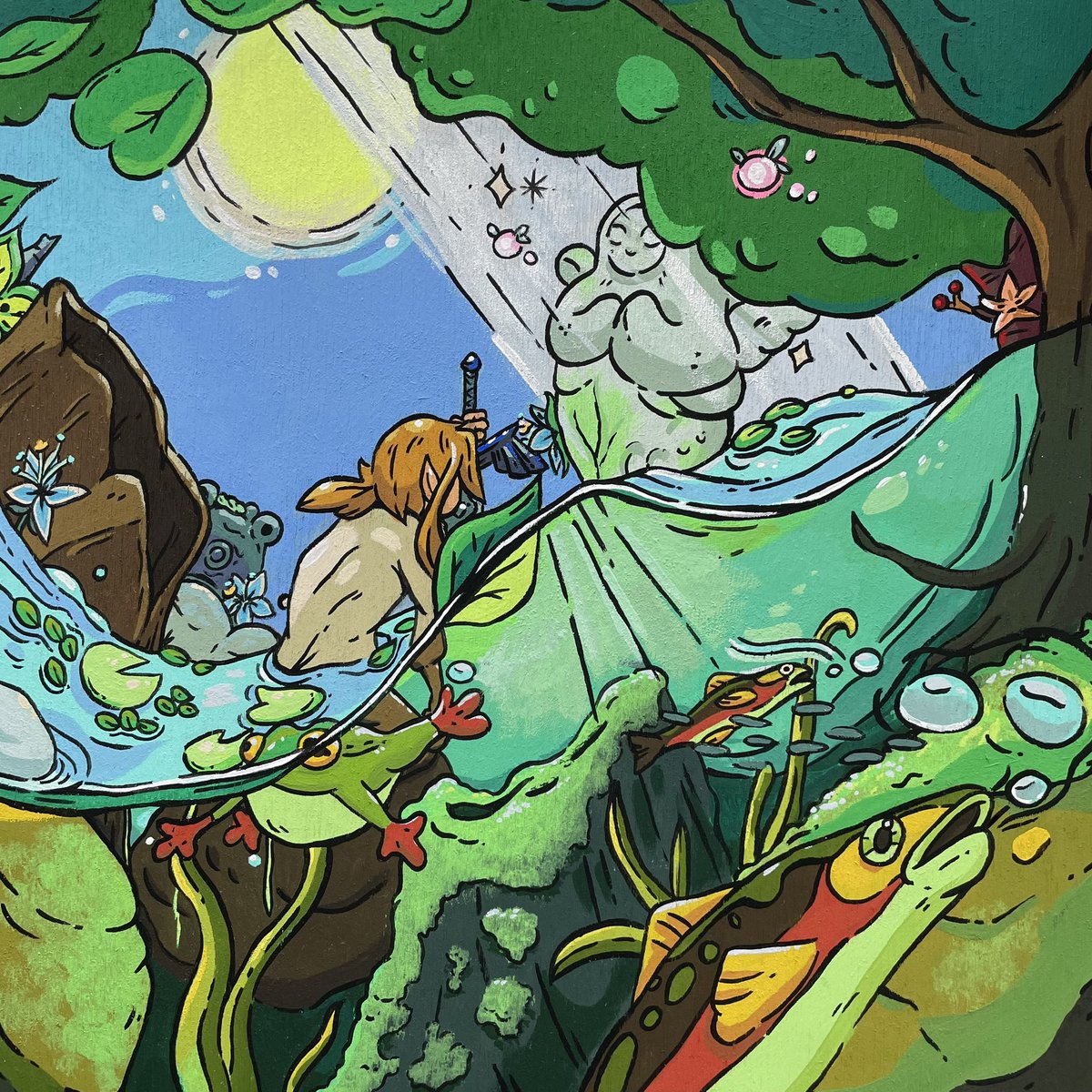 Hannahmstritch's tweet photo. qrt with your green art :-) definitely more to come. I’ve been very inspired by nature lately 🌿💚 https://t.co/x0AdzNr87D