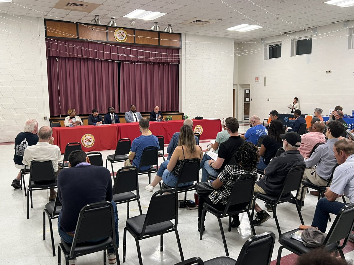 Thank you @WABADC @betterDCregion & RISE PGC for organizing a bicycle forum in New Carrollton last night. It was a pleasure to be on a panel w/ @SenatorATW, @MartinezforMD, & @KatDodro to discuss ways to ensure road safety —especially for pedestrians and cyclists.