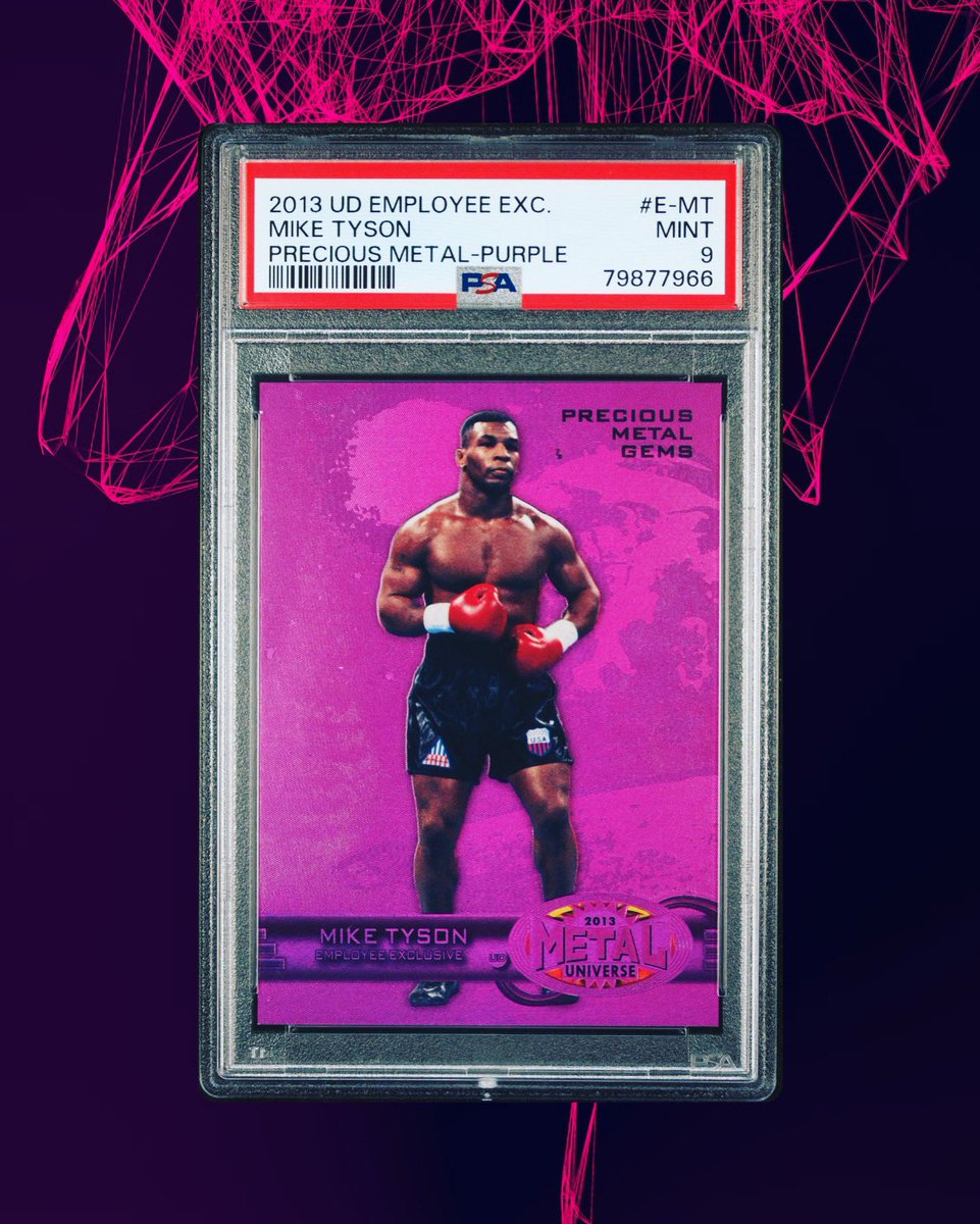 RealRichHopkins's tweet image. 2013 Upper Deck Employee Exclusive Mike Tyson Precious Metal Gems | PSA 9 Mint

#MikeTyson #IronMikeTyson #KidDynamite #TheBaddestManOnThePlanet
#UpperDeck #PMG #PreciousMetalGems 
#PSAgraded