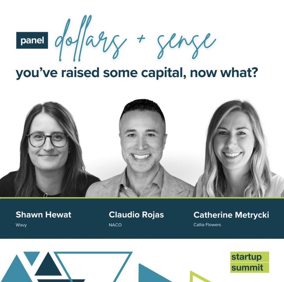Thrilled to hear tactical insights on how capital was deployed after raising $2.5M at Wavy and $6.4M <a href="/CalliaFlowers/">Callia Flowers</a>, lessons learned along the way, and what comes next — in conversation with <a href="/ShawnHewat/">Shawn Hewat (she/her)</a> and <a href="/CMetrycki/">Catherine Metrycki</a> at saskstartupsummit.com 

See you in Regina! 🇨🇦