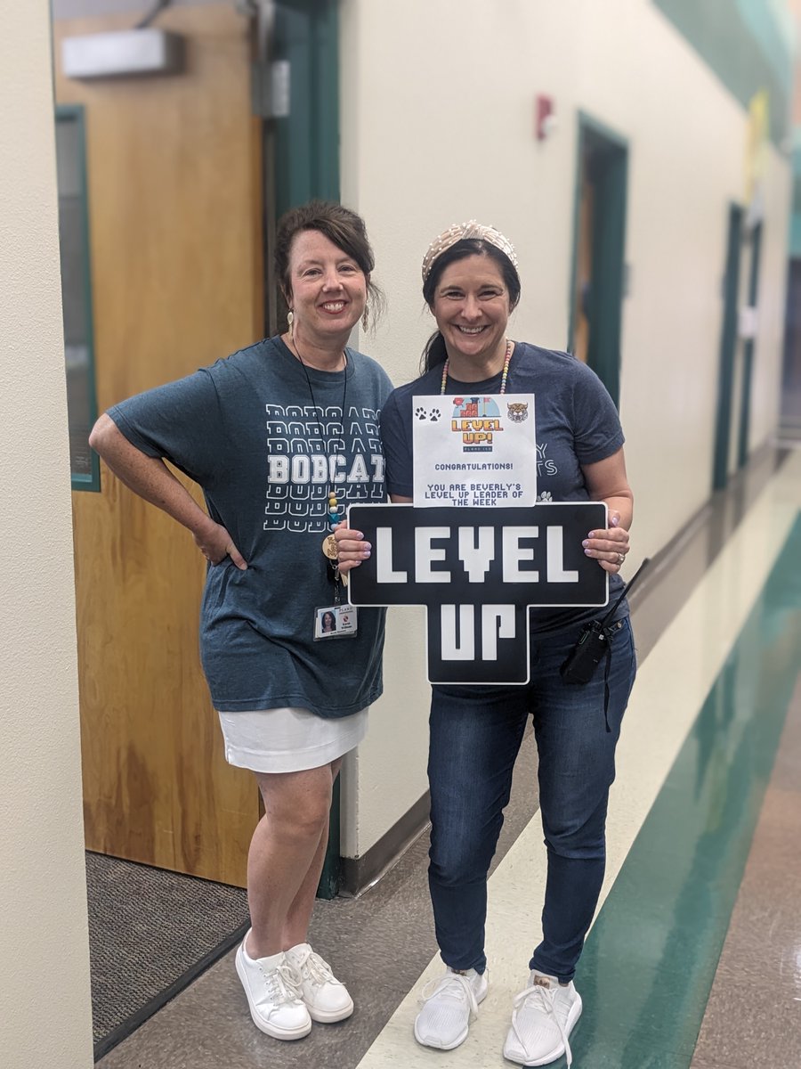 StrongBobcats's tweet image. This week&apos;s Level Up Award winner is..... MRS. BULINO!  

From lunch groups with students to teaching staff about the importance of emotional health, she is our school&apos;s BIGGEST cheerleader!  

#StrongBobcats #LevelUpPISD 🐾