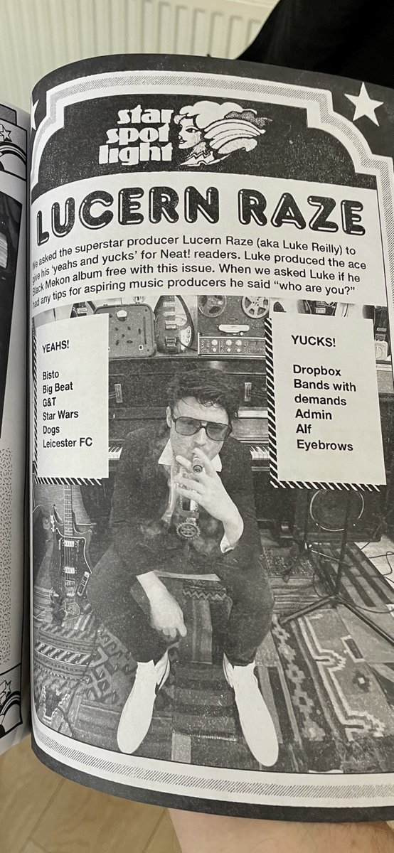 Huge in-depth interview/portfolio piece on me, only in this months “NEAT!” Magazine. Available exclusively now (with free CD) at <a href="/blackmekon/">Black Mekon</a>’s <a href="/Bandcamp/">bandcamp</a> :  blackmekon.bandcamp.com/merch/neat-mag…