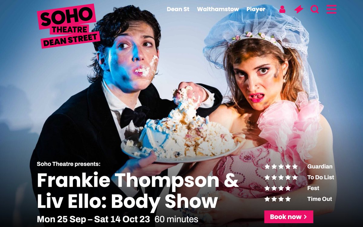Hello friends Just we wanted to remind everyone about our 3 WEEK RUN @sohotheatre starting on the 25th September This is the longest run we've ever done and would love as many people to see it as possible so any shares v appreciated 🌸 @liv_ello sohotheatre.com/events/frankie…