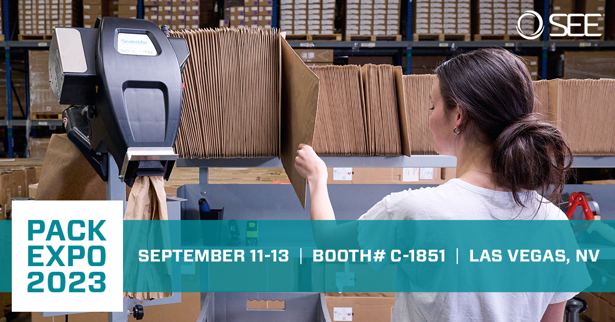 Sustainable Materials, Solid Protection: SEE’s got solutions for that.

Join us in #packexpo23 as we showcase the latest packaging innovations in automated and manual e-commerce packaging solutions.
ow.ly/eoa650PFE8X