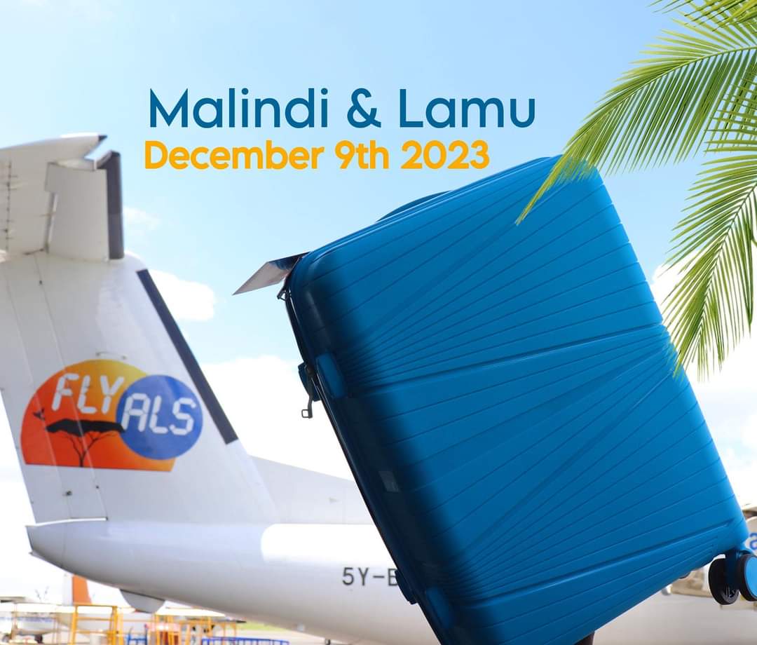 MsetoTravel's tweet photo. Don’t miss out on your chance to FLY ALS to local destinations; Lamu and Malindi this December 2023.
Visit https://t.co/sQD9TsZfO0 to book your seats early.
Limited availability so get BOOKING! 🐚🌴
#MALINDI 🌴
#LAMU 🌴
#NewDestinations 🫰🏿
#Routes 🛫
#FlyALS 🛫
#Airline https://t.co/P6GmlvywWv