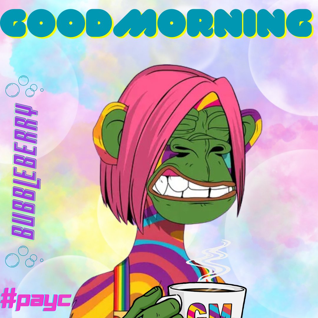 BubbbleeBerry's tweet photo. TGIF #PostiveEnergy @PepeApeYC #PAYC
My Monday- but still on weekend vibes! Have a great day twitter fam! ๐ฉท๐๐
Drop your favorite NFT in the comments, lemme seeee! ๐๐ #TryingToSeeSomething #GM #PEPE https://t.co/NtJdeipPL4