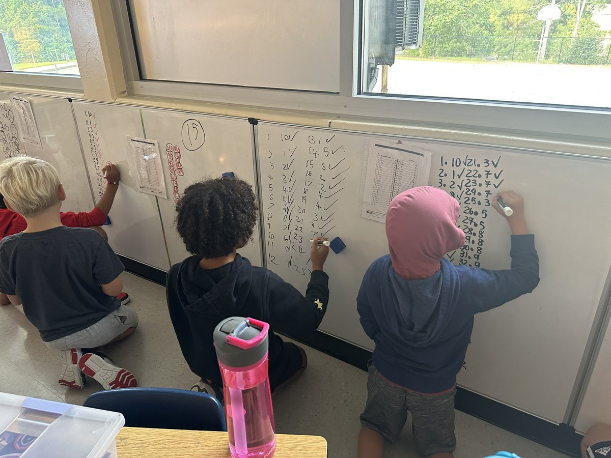 JFlacke's tweet photo. Engage NY sprints to practice math fluency is a great way to start the day in @Miss_Cooper2 ‘s class! This group will meet their fluency goals in no time! #DWthebestinthewest https://t.co/2xY7w33dn6