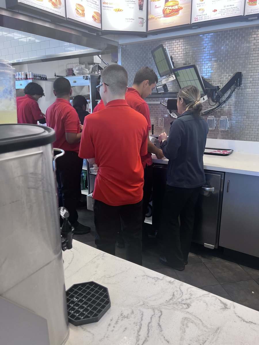 Our <a href="/HumbleISD_SCHS/">Summer Creek High</a> Work Based Learning students learning valuable job skills at <a href="/kroger/">Kroger</a> and <a href="/ChickfilA/">Chick-fil-A, Inc.</a>! #community #workbasedlearning #jobskills #communitypartnership