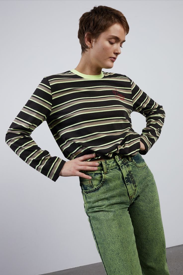 Hosbjerg_'s tweet photo. Lilly L/S - This relaxed long sleeve in recycled cotton features a striped design and an embroidery of a delicious meal served by Hosbjerg. #hosbjerg #aw23 #gastrocollection https://t.co/4ZXihuO3On