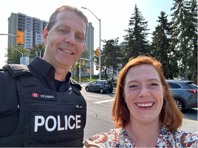 Next Greenbank at Lisa. We discussed the pressure on community orgs to  food security programs vs. community engagement programs. We also spoke of rising hate incidents and with #collegeward seeing recent violence against #2SLGTBQIA+ communities and prior anti-Semitic acts.