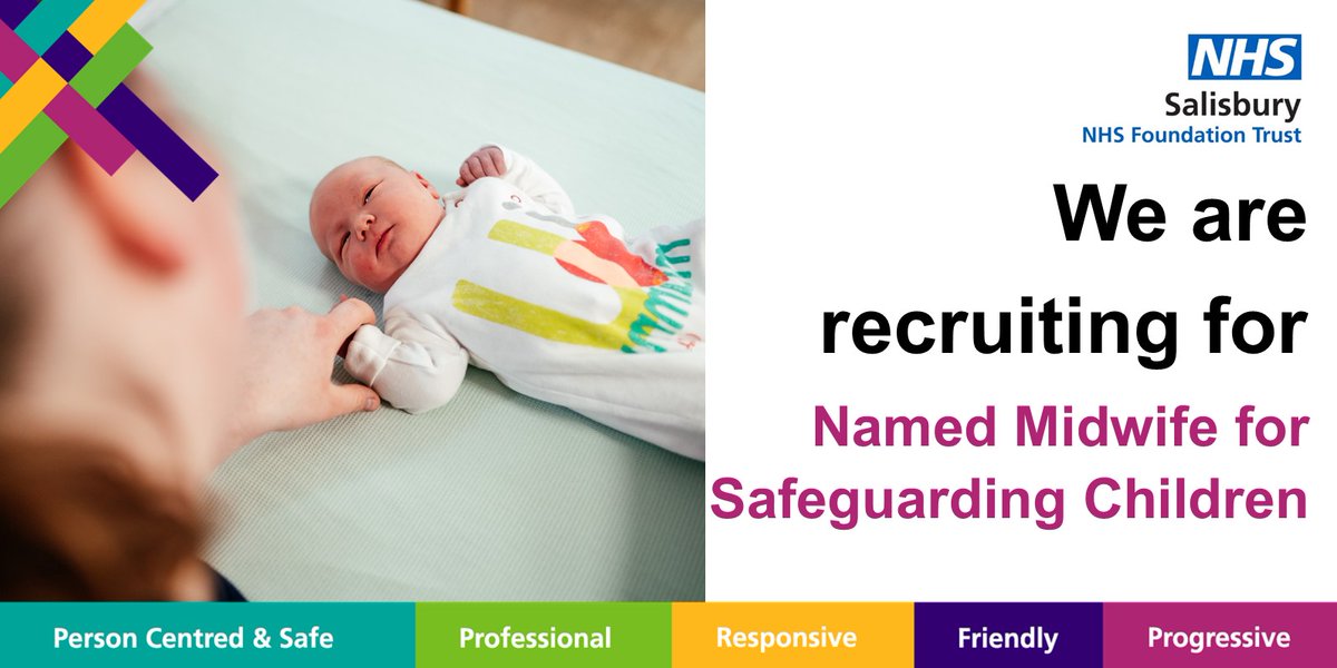 SDHRecruitment's tweet photo. 📣 Calling all midwives! Recruiting now for Named Midwife for Safeguarding Children. If you have knowledge of the Safeguarding agenda for Maternity &amp; Neonatal services this could be the perfect role for you! #JoinOurPeople and head to --> https://t.co/z0DybMq1gg https://t.co/nZCiz9bk6S