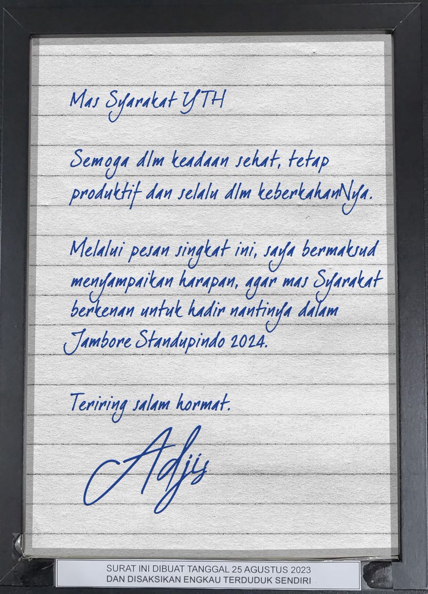 Info #JamboreStandupindo2024 🙏🏼