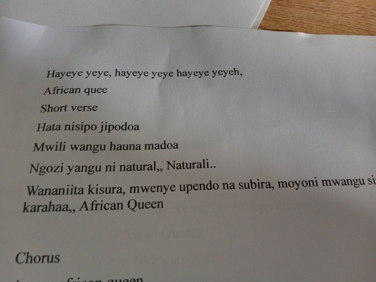 Another studio vocal session with Alice Gyunda, for an upbeat tune called "African Queen".