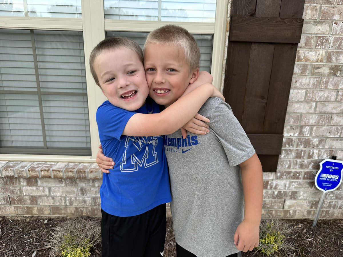 scott__burns's tweet photo. Two guys that are hyped to be representing @MemphisFB for #CollegeColorsDay! https://t.co/WjkNjqi4v3