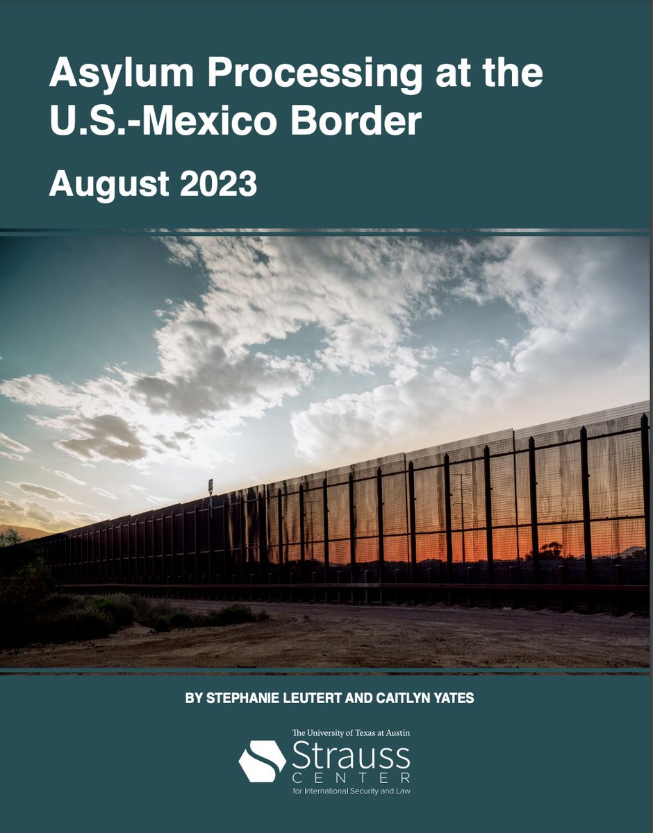 Officially 5 years of asylum processing reports with the @StraussCenter! In our August 2023 report, @Sleutert and I break down the roughly 1,450 CBP One appointments and roughly 80 POE walk ups each day, in each border city.