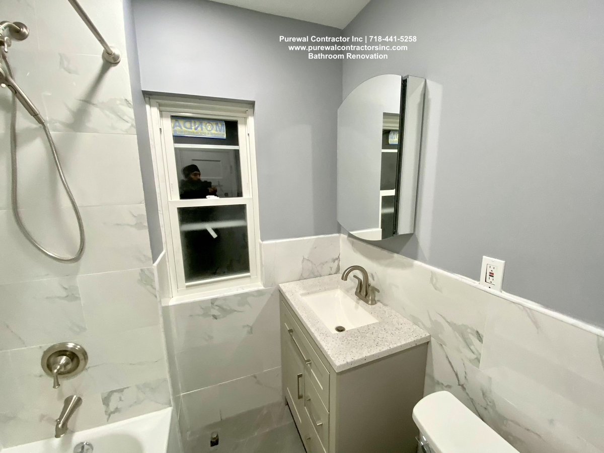 Check Out This Completed Bathroom Renovation Project 

#renovation #bathroomtiles #homeimprovement #homeremodel #bathroominspo #nyc #brooklyn #Queens 

youtube.com/watch?v=4jWSz0…