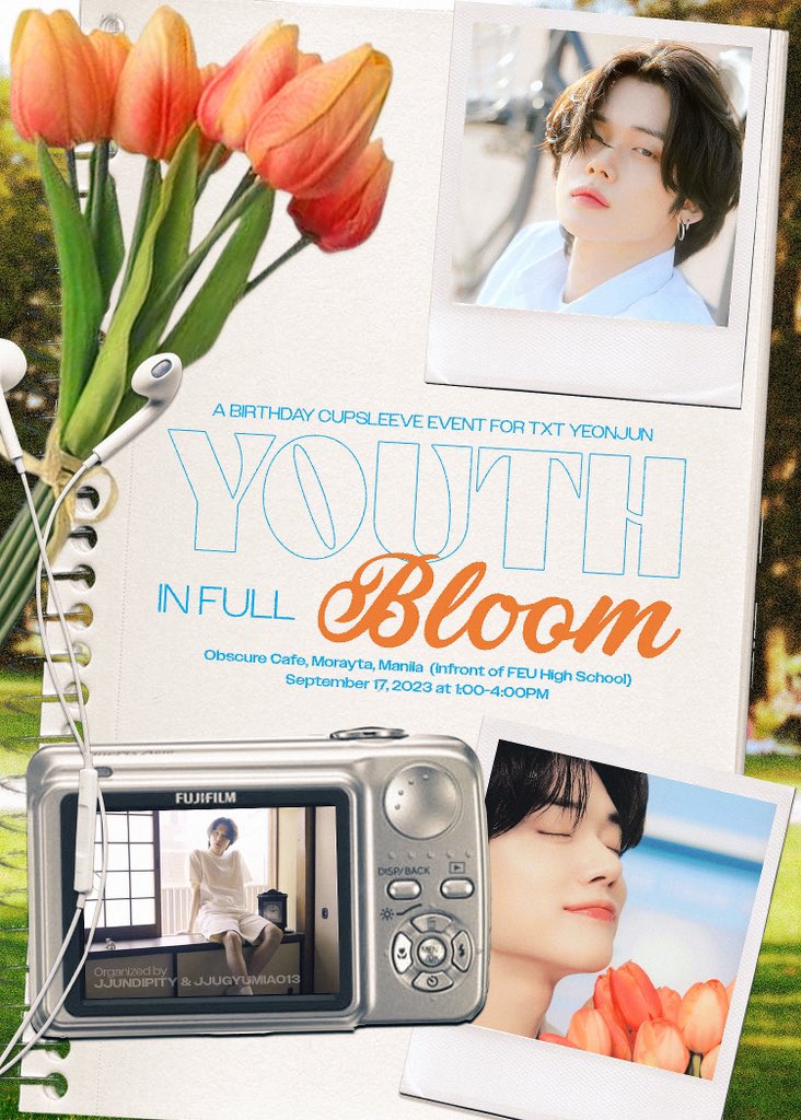 YIFB_YJ's tweet image. 𝐘𝐎𝐔𝐓𝐇 𝐈𝐍 𝐅𝐔𝐋𝐋 𝐁𝐋𝐎𝐎𝐌

A birthday cupsleeve event for TXT #YEONJUN

🗓️ 9.17.2023
📍Obscure Cafe, Morayta, Manila
 ⏰ 1-4PM 

Other details to follow 🔜
See you there MOA!!! 

#YJ_InFullBloom 
#YEONJUN #최연준
