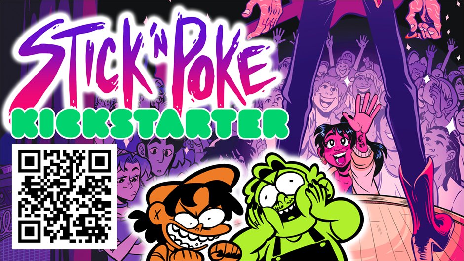 sticknpokecomic's tweet image. Our Kickstarter to get Volume 1 of Stick n Poke printed is live now!!! Go get your copy :))))) kickstarter.com/projects/mdlab…