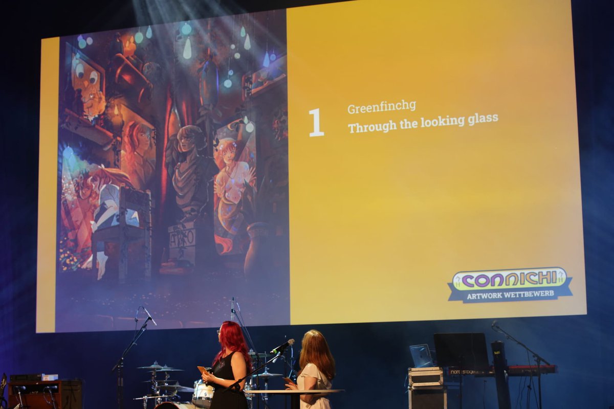Connichi's tweet photo. Und auch die ersten Plätze des Artwork Wettbewerbs stehen nun fest!

Platz 1: Greenfinchg mit "Through the looking glass"
Platz 2: May mit "Reflexionen"
Platz 3: Kabujiro mit "Tokyo - Tokyo. Portal Timeskip!"

Wir gratulieren euch und danken allen Teilnehmenden! https://t.co/ABLaDv5vmF