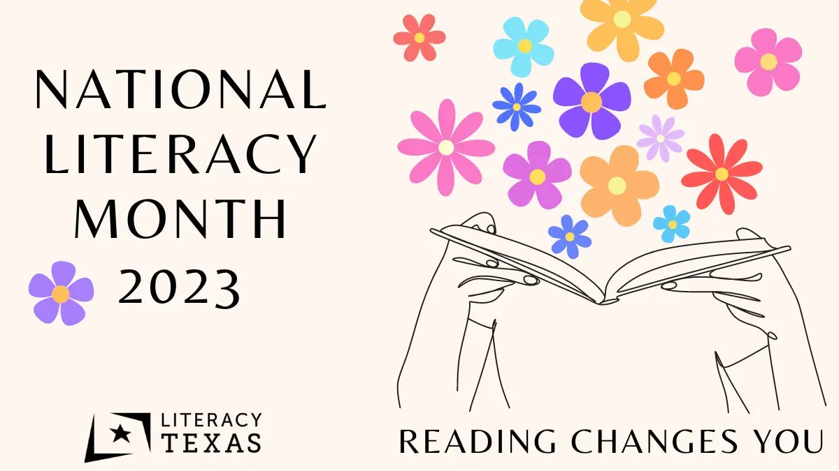 It's the first day of Literacy Month! 🌸 

Read a message from Literacy Texas online: 
literacytexas.org/reading-change… 

And if you didn't get your own copy via email, why not sign up for our mailing list? buff.ly/45GX4O6 

#LiteracyMonth2023