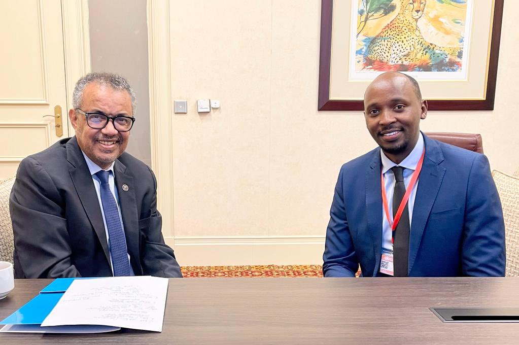 Good talks with @RwandaHealth Minister @nsanzimanasabin on 🇷🇼 ‘s expansion of its primary health care services, boosting of its health workforce through training and capacity building, and the progress of the Kigali-based African Medicines Agency. We also discussed the importance…
