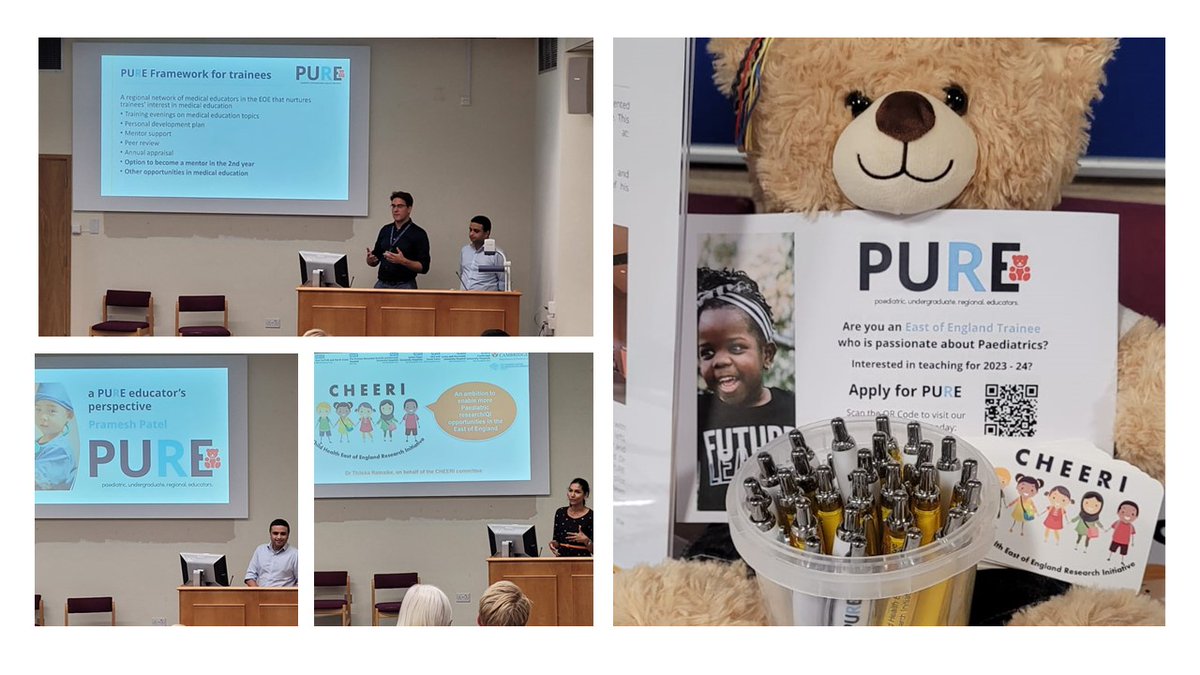 Thank you to everyone who came and spoke to us at the #eoepaediatricsschoolday. Thanks especially to Pramesh Patel for speaking about his role as a Paediatric Educator and Mentor within the programme. And @CHEERI for fantastic work supporting trainees in research. RT: @eastpaeds