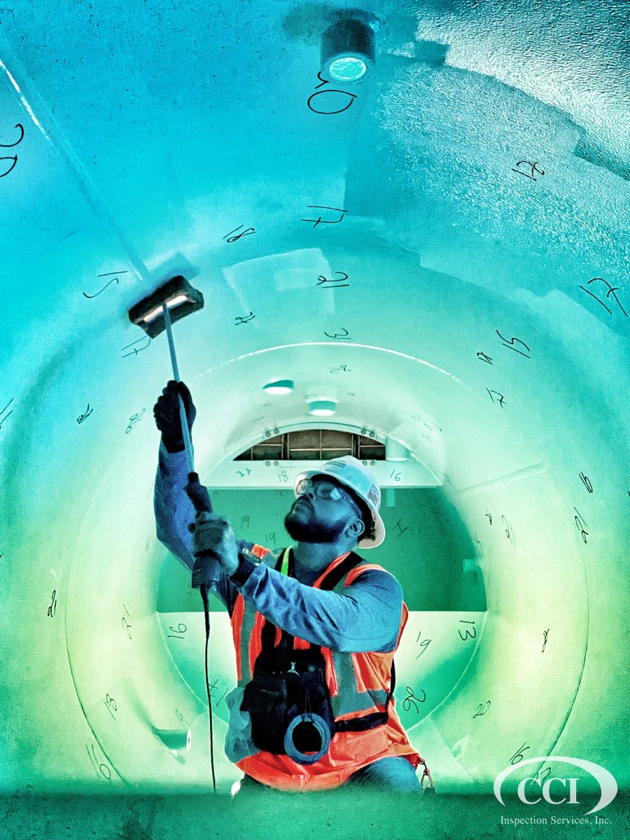 Check out this fantastic shot of our #integrity #maintenance #inspector, Adan Torres, as he does a #holidaydetection test! Holiday detection is a non-destructive #inspection procedure used to locate discontinuities or "holidays" in a #coating film that are not readily visible.