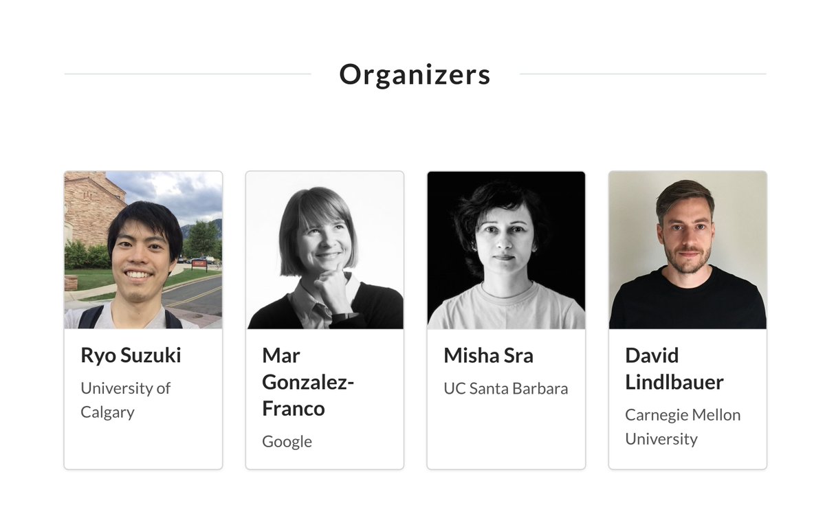 ryosuzk's tweet photo. #UIST2023 We will organize "#XR and #AI: AI-Enabled Virtual, Augmented, and Mixed Reality" workshop with @twi_mar, Misha Sra, and @da_lind at UIST! 

Please join us to discuss the future of #GenerativeXR, #LLM+XR, #XAI for XR, #AdaptiveXR, and more.
https://t.co/qkvXkYACJc https://t.co/9DdpbO4sTK