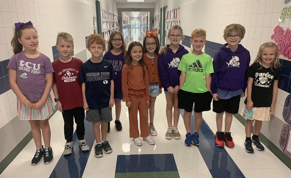 College Colors Day! <a href="/WillisLaneES/">Willis Lane ES</a> #KISDCollegeColors