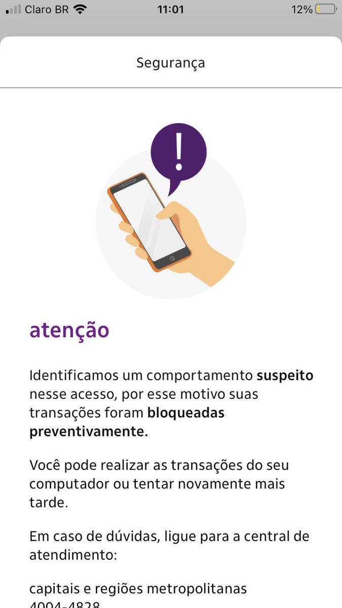 natchucaaa's tweet photo. @itau Sim…. Fui reinstalar o app e o itoken…. COMPORTAMENTO SUSPEITO https://t.co/Ic7J5tvSvI
