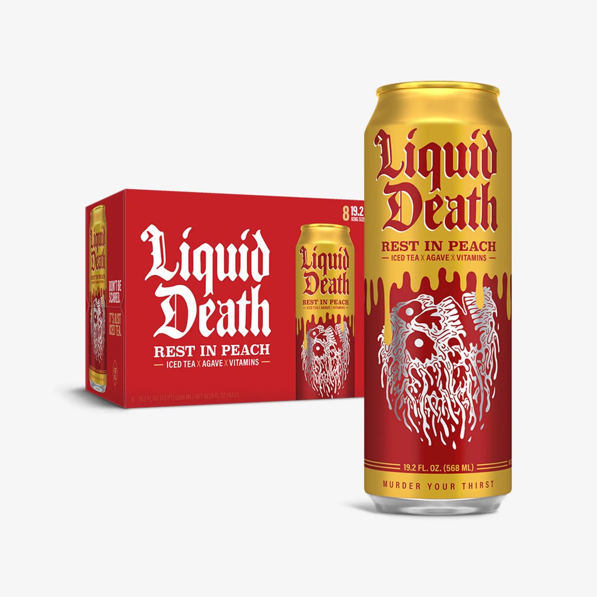 We read a marketing book about earned media. Would each of you mind telling 2500 of your friends that Liquid Death now has iced tea?
