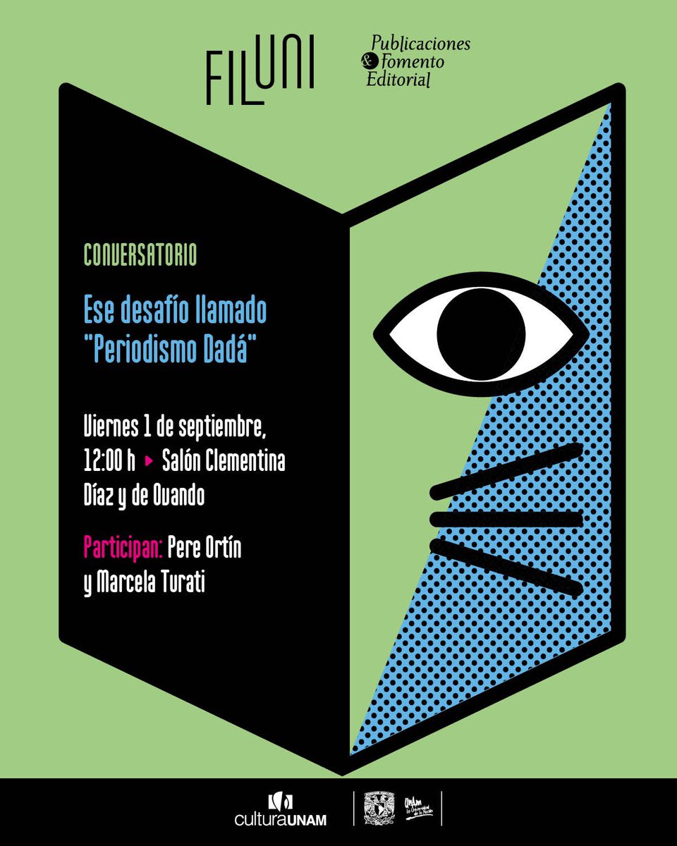 Gorikortin's tweet photo. “Ese desafío llamado #PeriodismoDaDá”
Hoy en CDMX con @marcelaturati 
#Filun #FILUNI2023 
@CulturaUNAM @librosunam https://t.co/PLNv5rKwK0