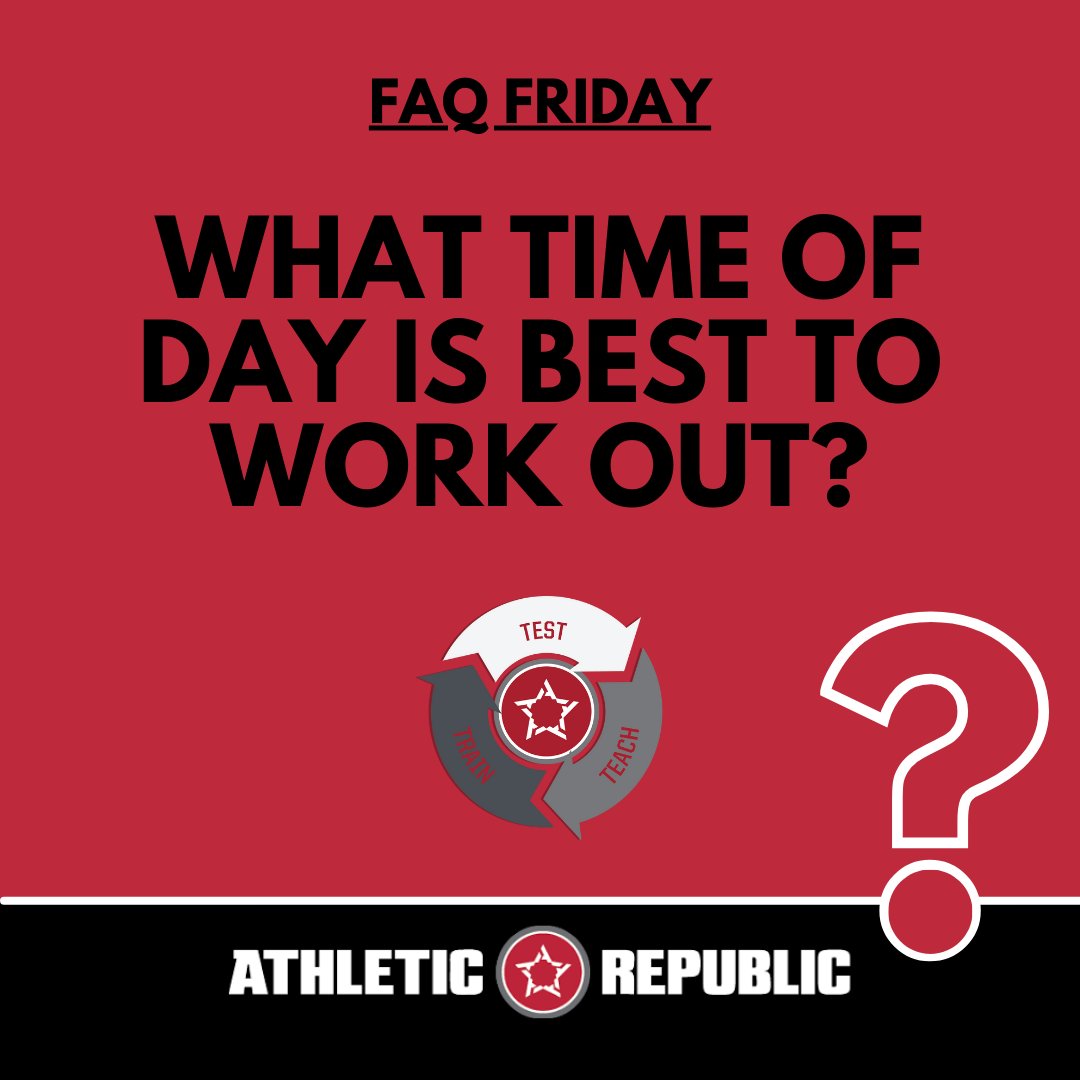 The best time to work out is whenever you can fit it in! Have a look at your schedule and figure out what time of day is best for you.

Consistency is what matters, so focus on working out when it works best for you, which will make it more enjoyable and easier to stick to!