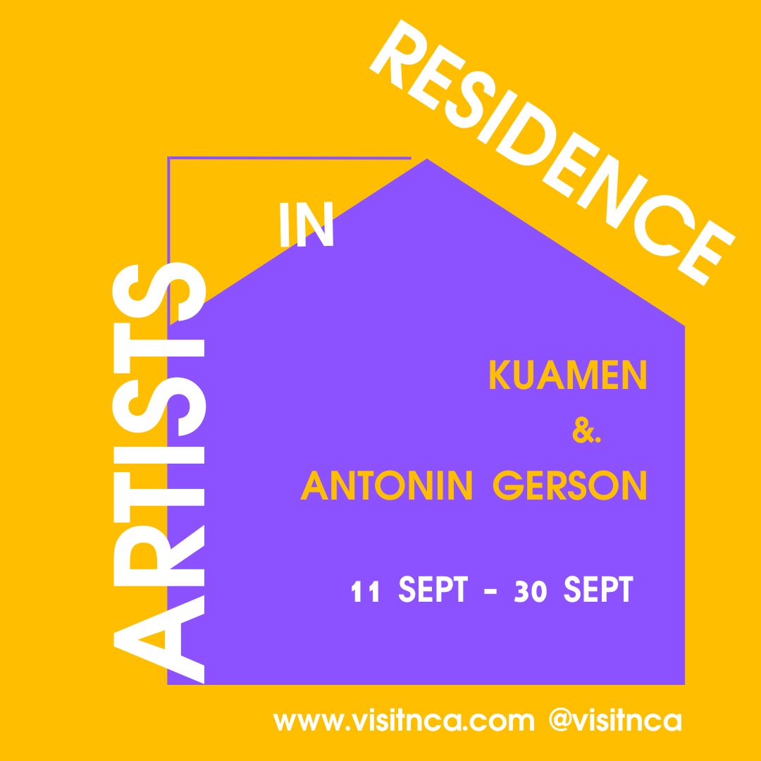 Upcoming @kuamen and @antonin_gerson will be in residence @visitnca!!