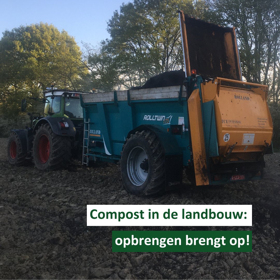 Compost gebruiken in de landbouw heeft tal van voordelen. Loonwerker Randy Goris uit Dessel gebruikt het al jaren: ap.lc/ZGT1E Meer info over compostgebruik in landbouw? Kom naar de demonamiddag op 19 september op de Hooibeekhoeve! ap.lc/vujOK