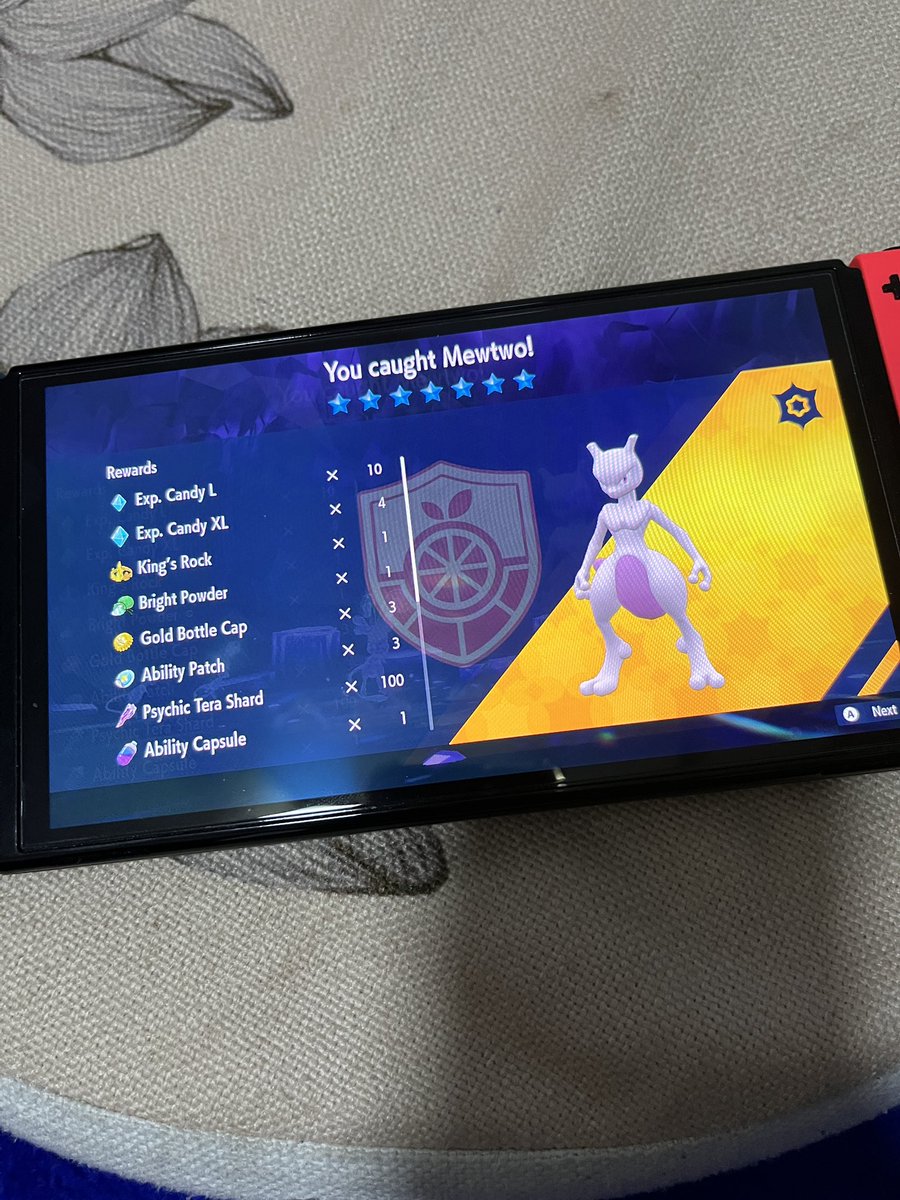 SirHuss's tweet image. I can rest now 😭😮‍💨 #teraraid #Pokemon #mewtwo